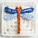 Dragonfly Granny Square pattern