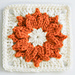 Woven Star Granny Square pattern 