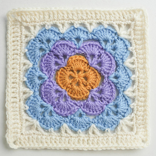 Shell Stitch Granny Square