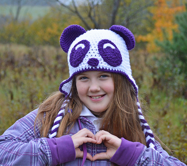 Ravelry: Panda Bear Hat pattern by Lisa 