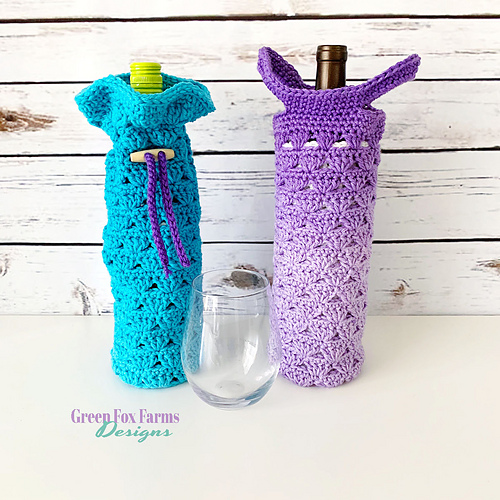 Ravelry: Sweet Stripes Wine Tote Bag pattern by Lisa M Fox