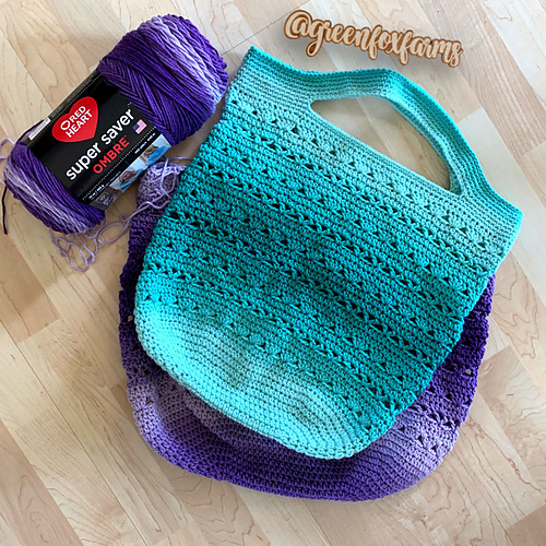 Ravelry: Sweet Stripes Market Tote Bag pattern by Lisa M Fox