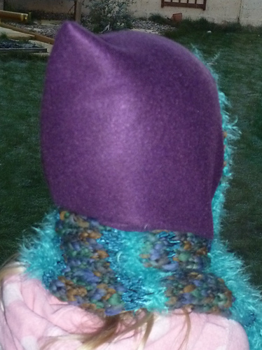 Child's Fleece-Lined Hat-Scarf with Pockets photo 2