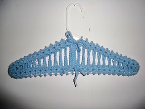 crochet plastic hanger covers patterns