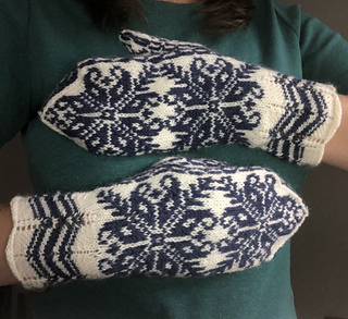 Ravelry: Women's Selbu Snowflake Mitten pattern by Grace Silos