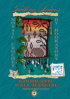 Falling leaves woodland wall hanging by Hookanory Pattern Front Cover