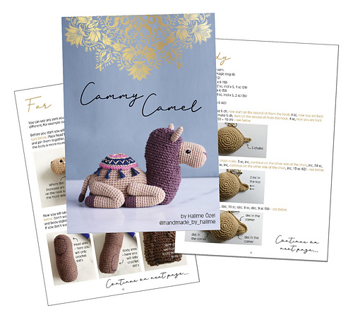 Cammy crochet camel - Halime Özel