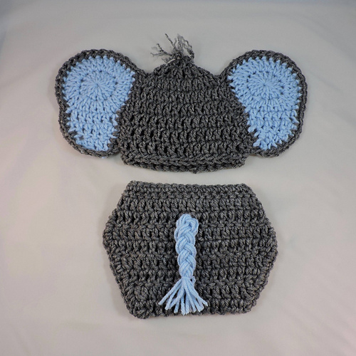 Ravelry Baby Boy Elephant Photo Prop Outfit Costume pattern by Misty