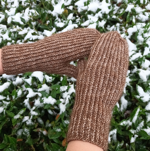 Ribbed Texture Mittens