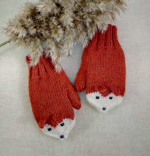 Children’s Fox Mittens