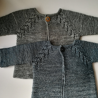 norwegian fir top down cardigan