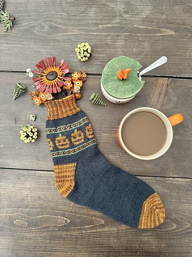 Pumpkin Socks