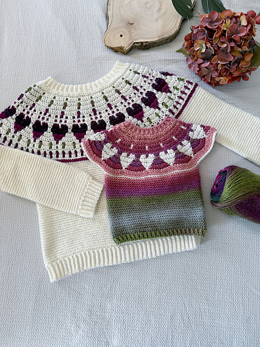 Happy Hearts Child Sweater
