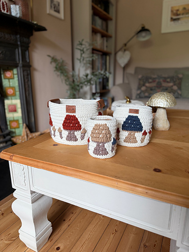 Fall Mushroom Baskets