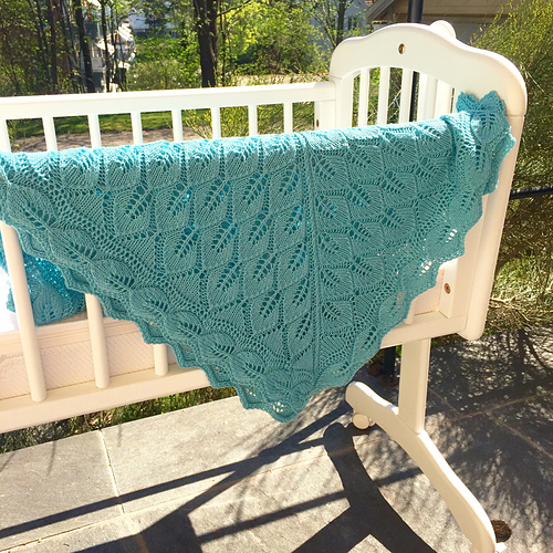 Løvspretteppe / Leafing Baby Blanket - Hanne-MetteRaae