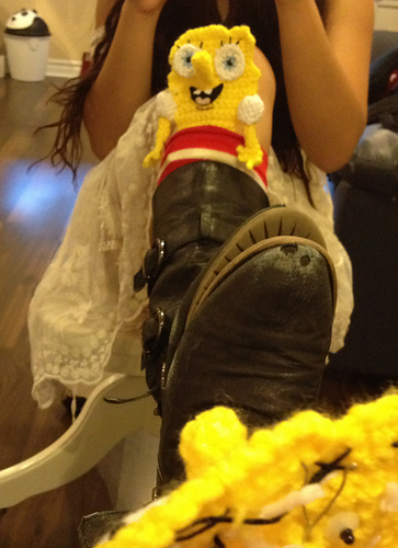 Spongebob Bookmark and Sock Buddy photo 1