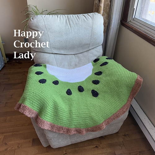 Kiwi Sirkelpledd - HappyCrochetLady by Rachel Paul