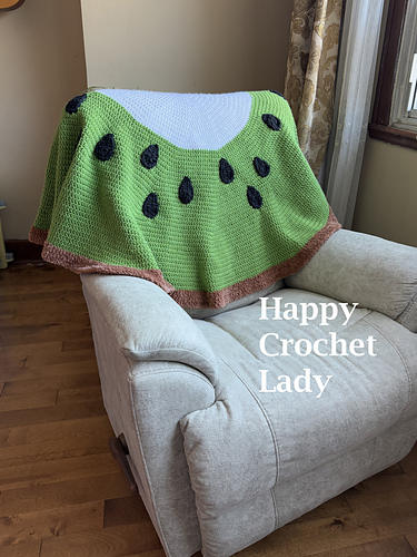 Kiwi Sirkelpledd - HappyCrochetLady by Rachel Paul