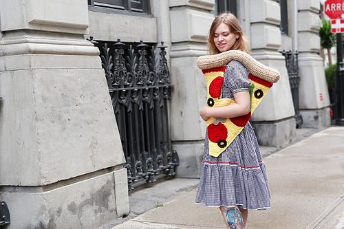 Pizza Bag - HappyCrochetLady by Rachel Paul