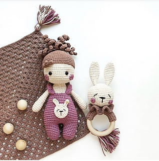 Ravelry: Little doll Lora, rabbit bunny rattle pattern by Mariya ...