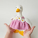 Dress for a white Goose pattern