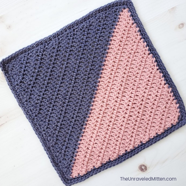 Ravelry: C2C Colorblock Square pattern by Heather J Anderson