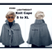 3080 - Lightweight Knit Cape pattern 