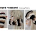 Striped headband/cowl pattern