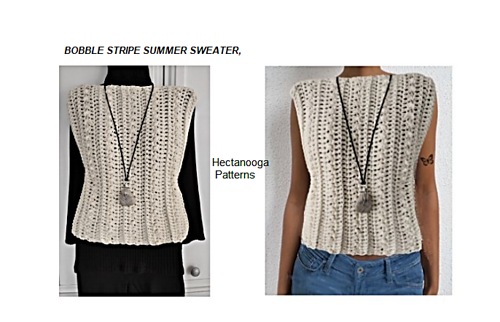BOBBLE Stripe Sleeveless Top
