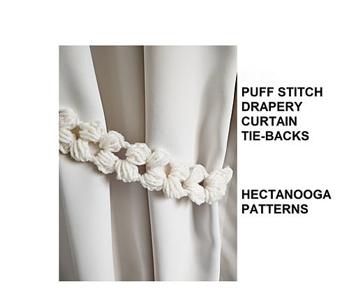 Puff Stitch Drapery Tie-Backs