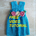 Turquoise girls sundress with yoke photo 2