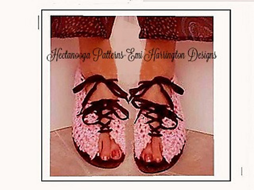 PINK LACED TOP SUMMER SANDALS photo 2