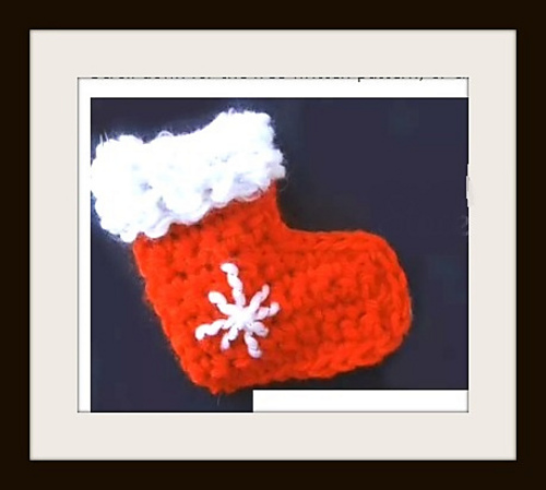 Mini Christmas Stocking Ornament photo 3