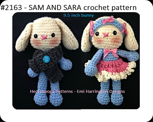 Ravelry: 2163 - Bunny Rabbit pattern by Emi Harrington