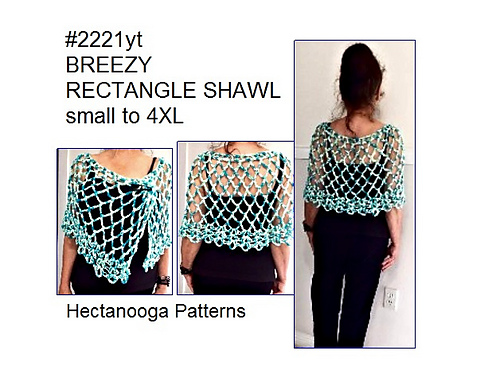 2221yt- BREEZY Rectangle Shawl photo 3