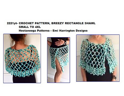 2221yt- BREEZY Rectangle Shawl photo 4