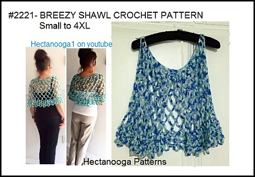 2221yt- BREEZY Rectangle Shawl photo 10