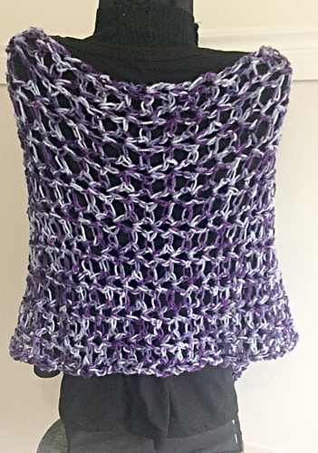 2229yt- GRAPE Rectangle Shawl photo 5