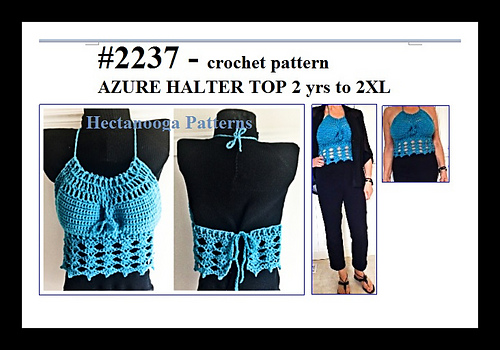 2237-AZURE halter top