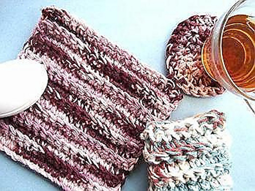CROCHET DISHCLOTH, COASTER & PLACEMAT photo 4