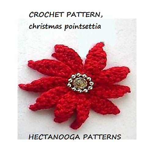 CROCHET POINSETTIA photo 4