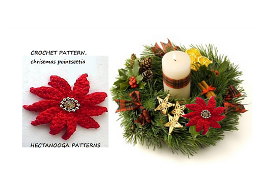 CROCHET POINSETTIA photo 2