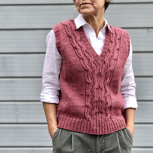 PRANK PROJECT◆Sheer Tilden Knit Vest/FREE/モヘア/GRY/無地/31242365201 E4A8A628-DF75-451E-A317-