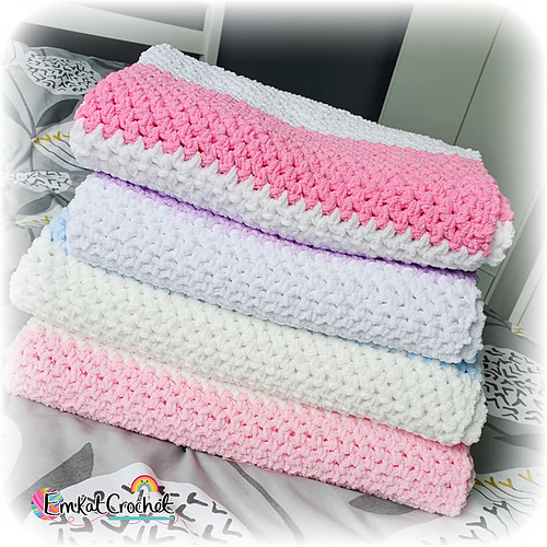 Ravelry Fluffy Marshmallow Blanket pattern by Helen Louise Smith