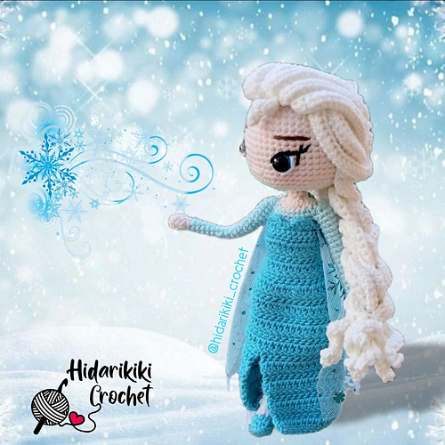 Elsa Frozen Amigurumi - Carmen Lago