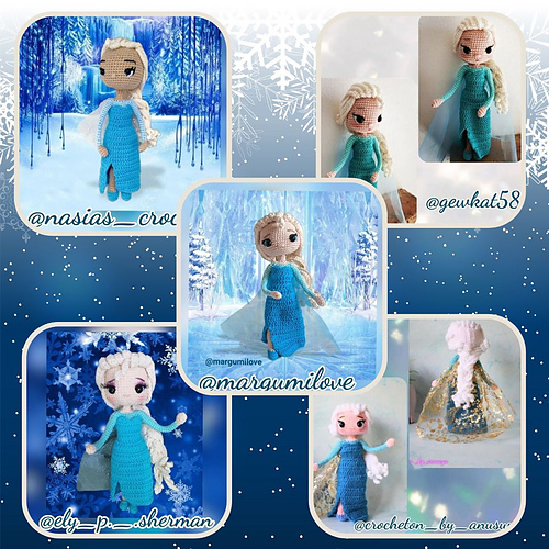 Ravelry: Elsa Frozen Amigurumi pattern by Carmen Lago