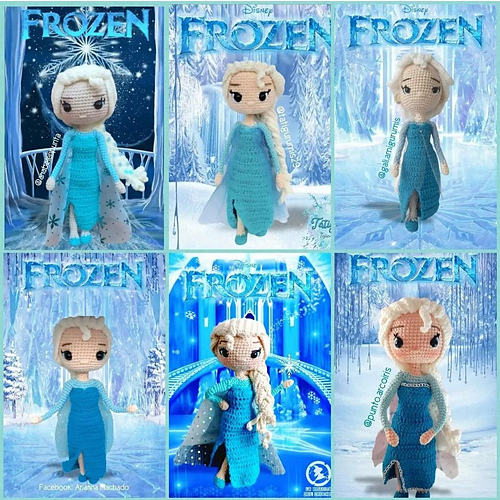 Ravelry: Elsa Frozen Amigurumi pattern by Carmen Lago