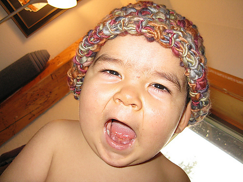 Toddler Rolled Brim Winter Cap & Matching Scarf photo 1