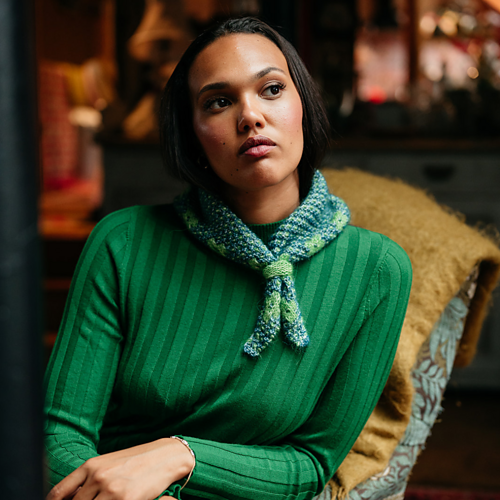 Pressed Flowers Sjal - Pom Pom x Hobbii