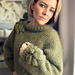 Sweater "Blooming spring" pattern 